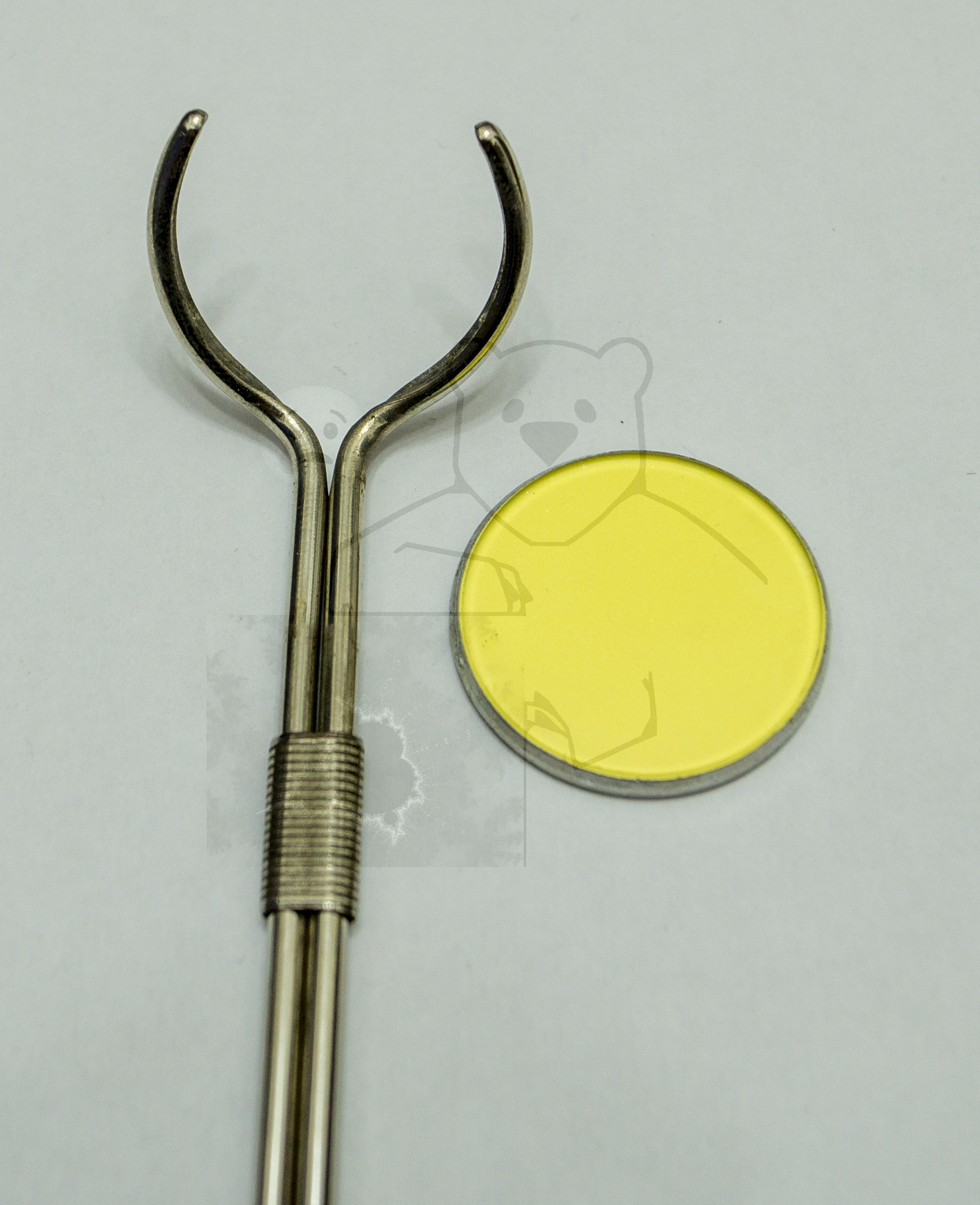 Detailansicht Röntgenspiegel, Spielgel und Halter